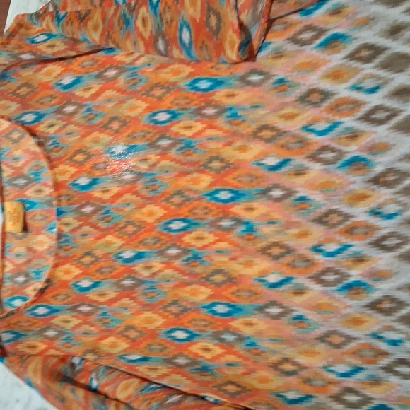 Ruby Rd. Vibrant Ikat Pattern Blouse - Picture 2 of 4